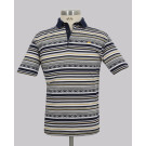 Kurt Geiger Grey Jacquard Stripe Reg Fit Golfer