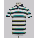 Kurt Geiger Turq/grey Melange Slim Fit Stripe Pique