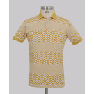 Kurt Geiger Zig Zag Slim Fit Pique Golfer