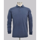 Kurt Geiger Signate Mid Blue Reg Fit Ls Pique