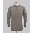 Kurt Geiger Signate Grey Slim Fit Ls Pique