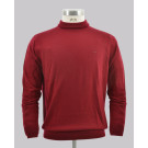 Kurt Geiger Burgundy Signate Merino Polo Neck
