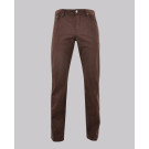 Kurt Geiger Brown Sueded Sateen Slim Leg Trouser