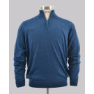 Kurt Geiger Indigo 1/4 Zip Signate Merino Knit