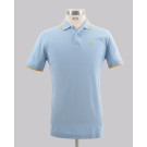 Kurt Geiger Signate Light Blue Slim Fit Pique Golfer