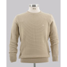 Kurt Geiger Beige Textured Crew Neck Knit