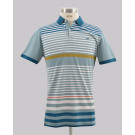 Kurt Geiger Petrol Stripe Slim Fit Golfer