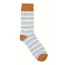 Light Blue Fine Stripe Socks