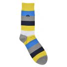 Yellow/blue Broad Stripe Socks