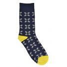 Navy/Yellow Cross Socks