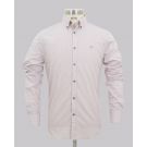 Rose Brown Feather Slim Fit Shirt