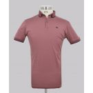 Rose Pattern Collar Slim Fit Golfer
