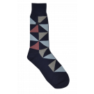 Dusty Pink/navy Triangle Socks