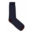 Navy White Dotted Socks