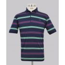 Navy/Mint Bold Stripe Regular Fit Golfer