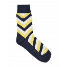 Navy/Yellow Design Socks