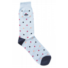 Light Blue Small Dotted Socks