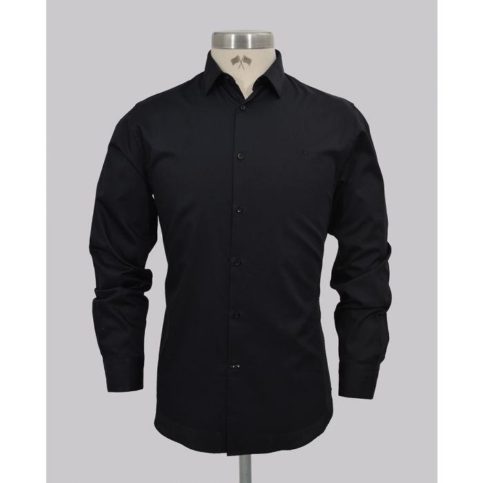 Core Black Regular Fit Sateen Shirt