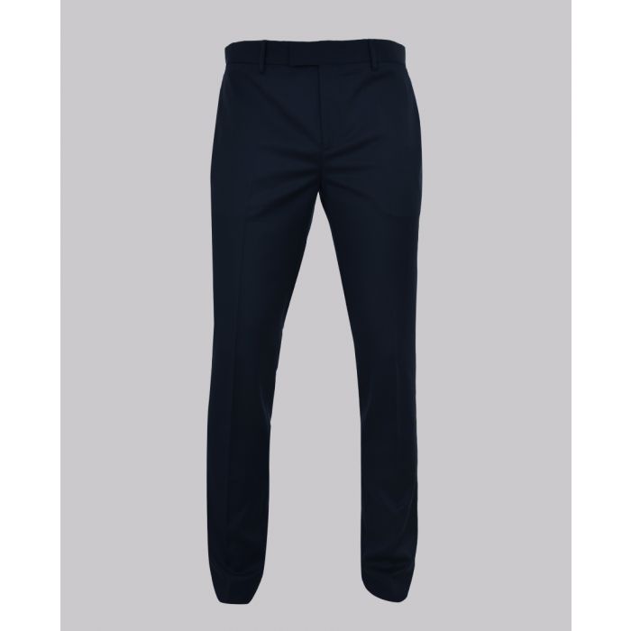 Navy slim outlet leg trousers