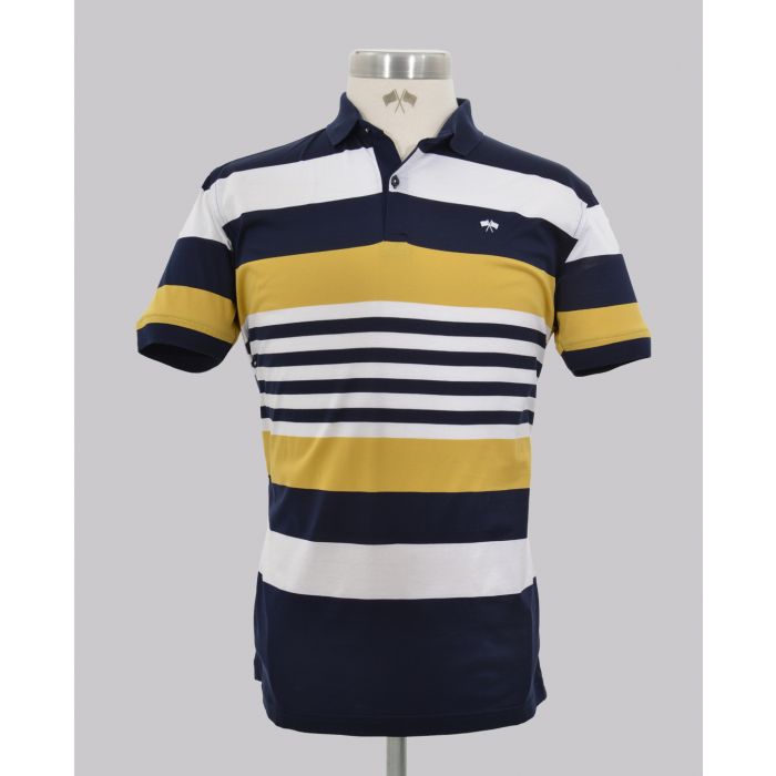 Slim Fit Stripe Golfer