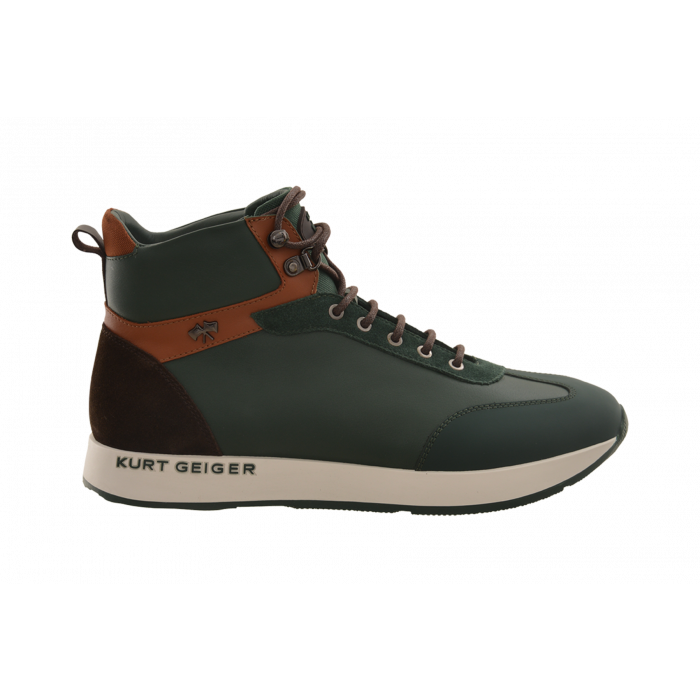 Kurt Geiger Branded Outsole Velcro Hightop Sneaker