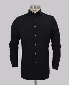 Core Black Contrast Slim Fit Shirt