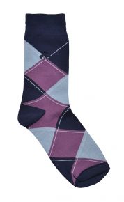 Purple Argyle Socks