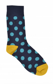 Blue Bubble Spot Socks