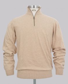 Kurt Geiger 1/4 Zip Cotton Cashmere Pullover
