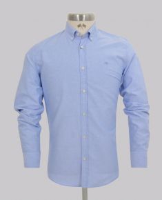 Kurt Geiger Light Blue Slim Fit Oxford Shirt