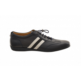 kurt geiger black leather trainers